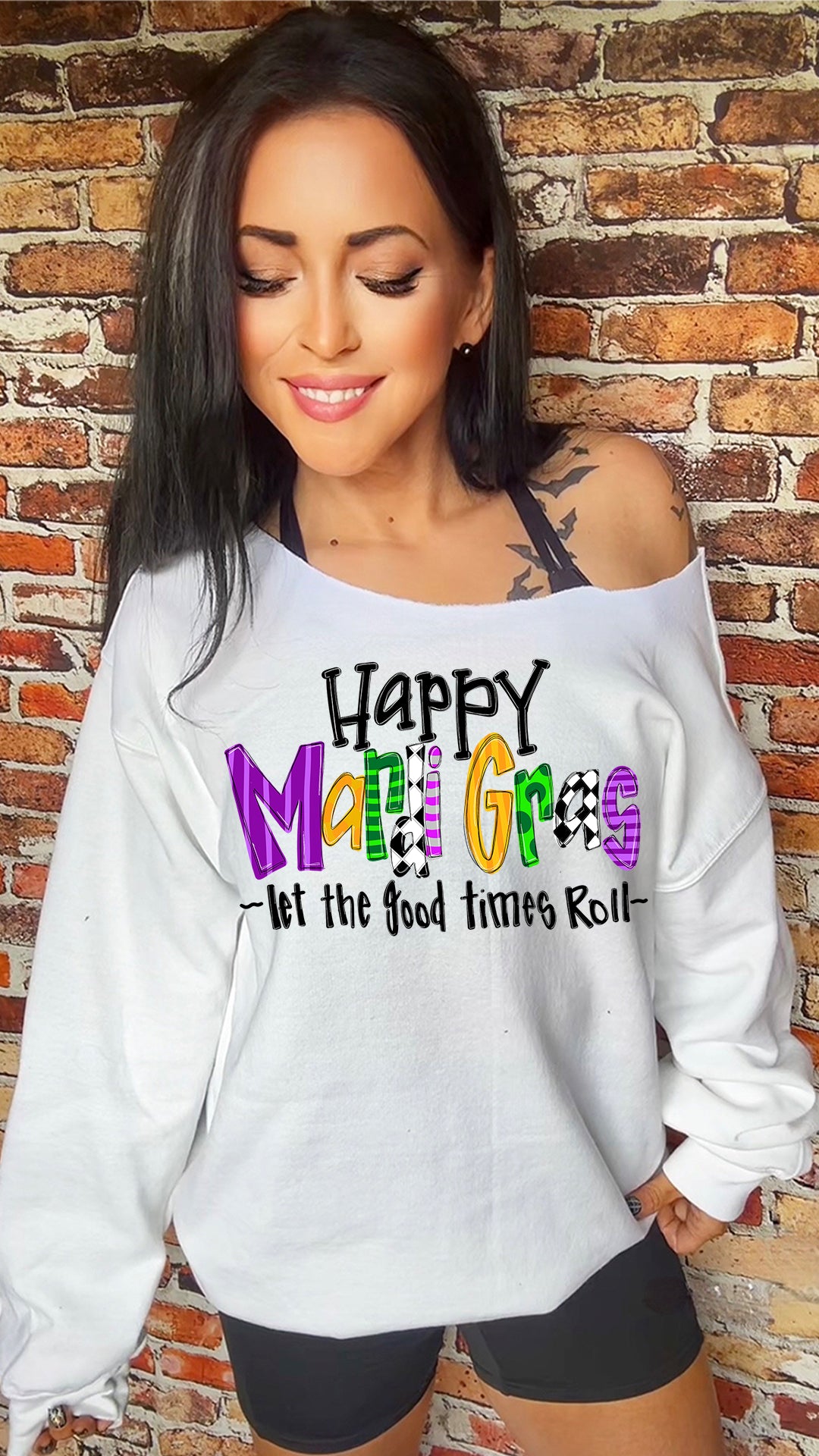 Happy Mardi Gras Cake Adult 11in DTF Transfer SKU135