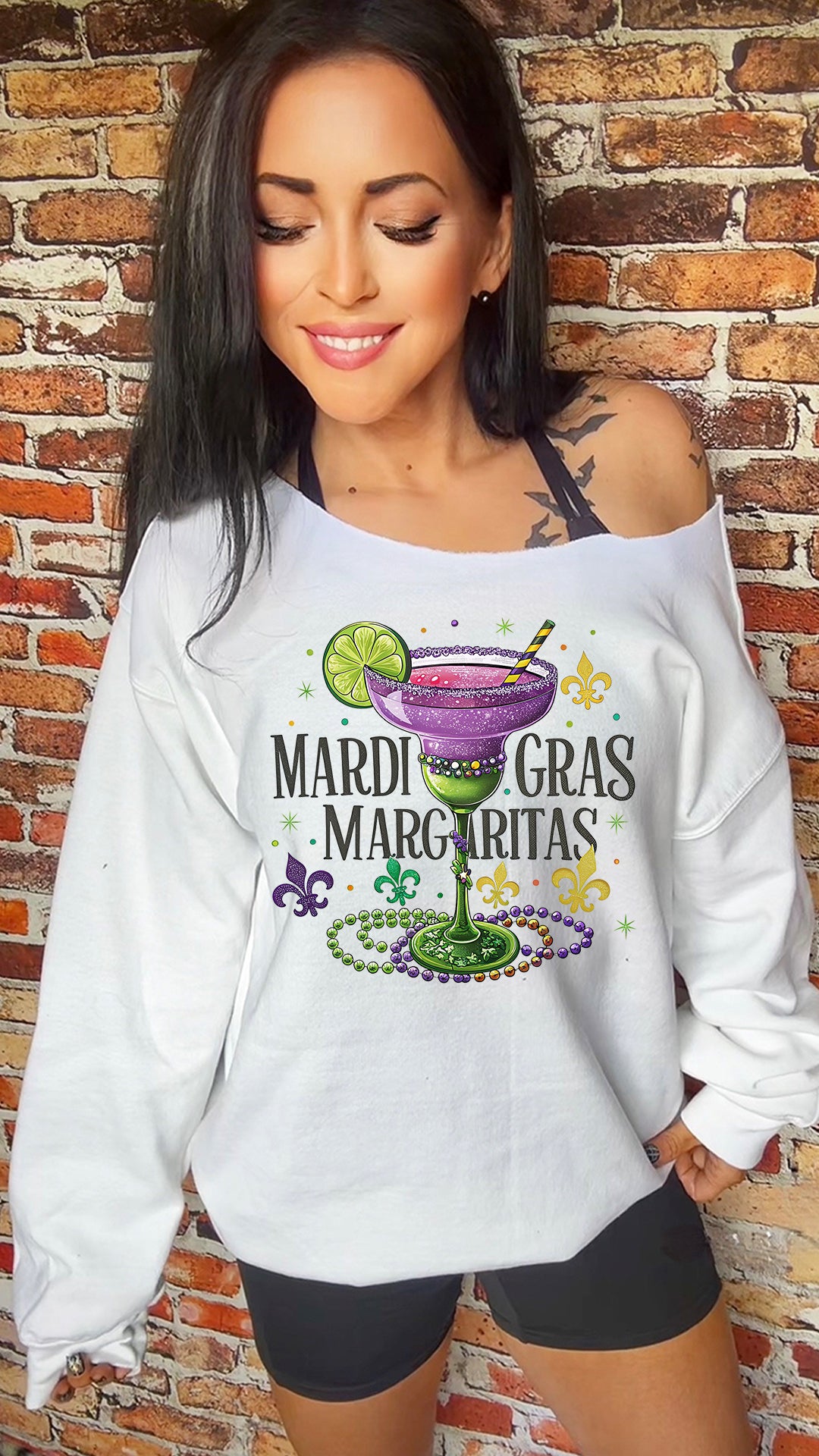 Mardi Gras 11in DTF Transfer SKU26