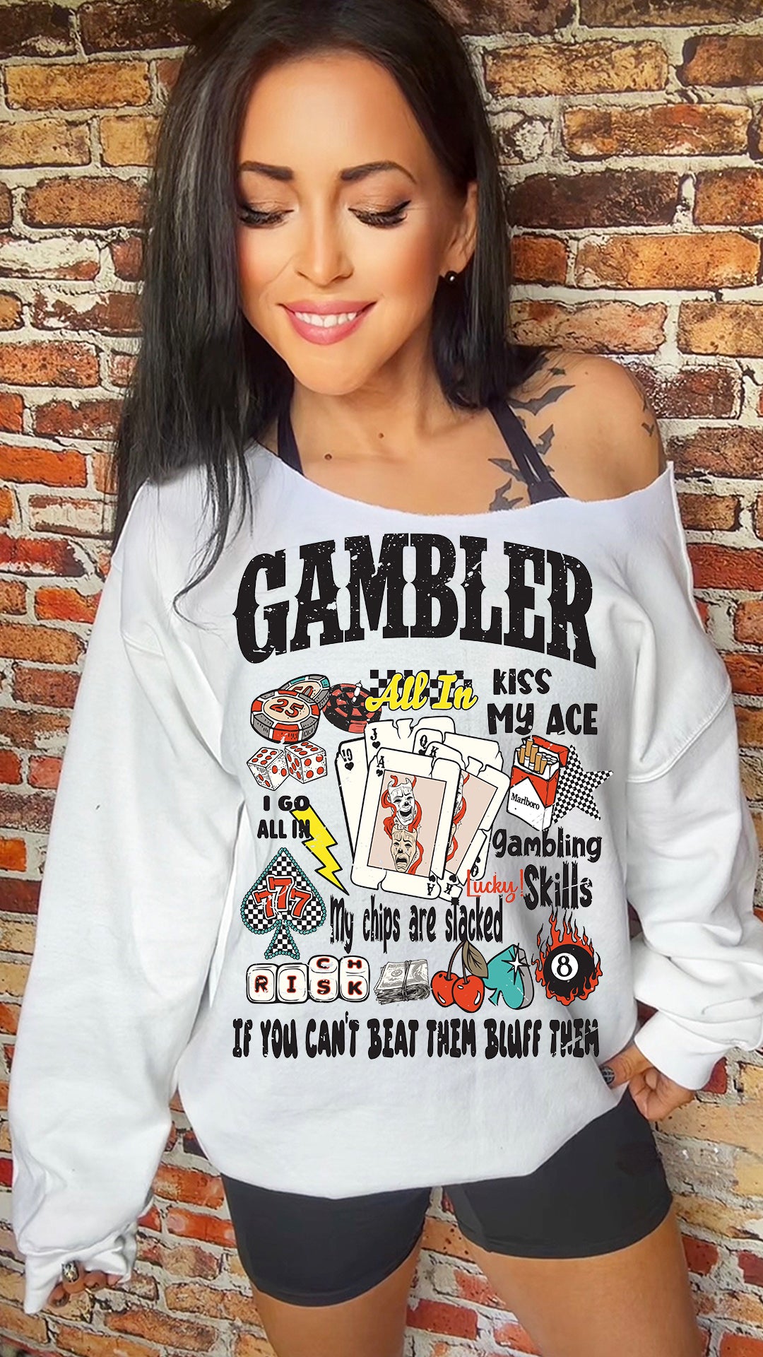 Gambler 11in DTF Transfer SKU93
