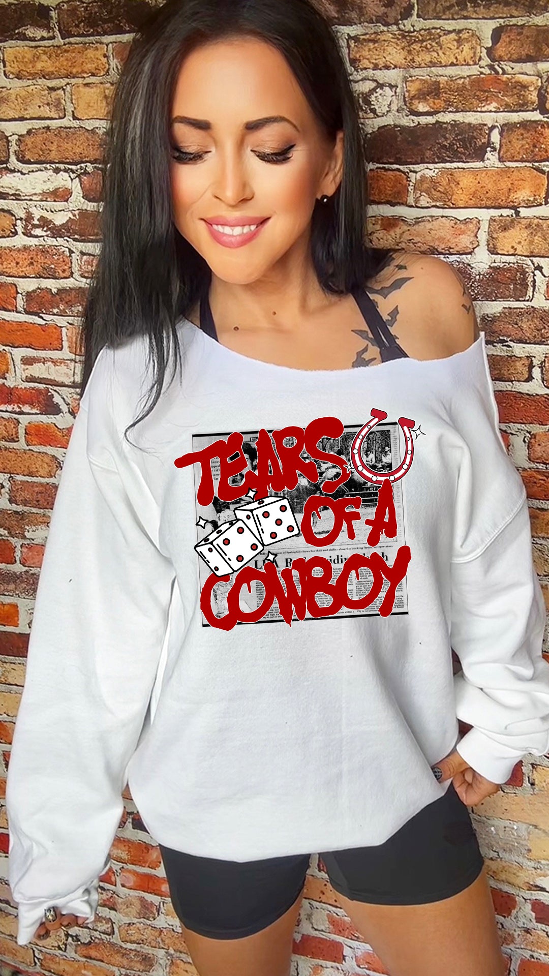 Tears Of A Cowboy Adult 11in DTF Transfer SKU2