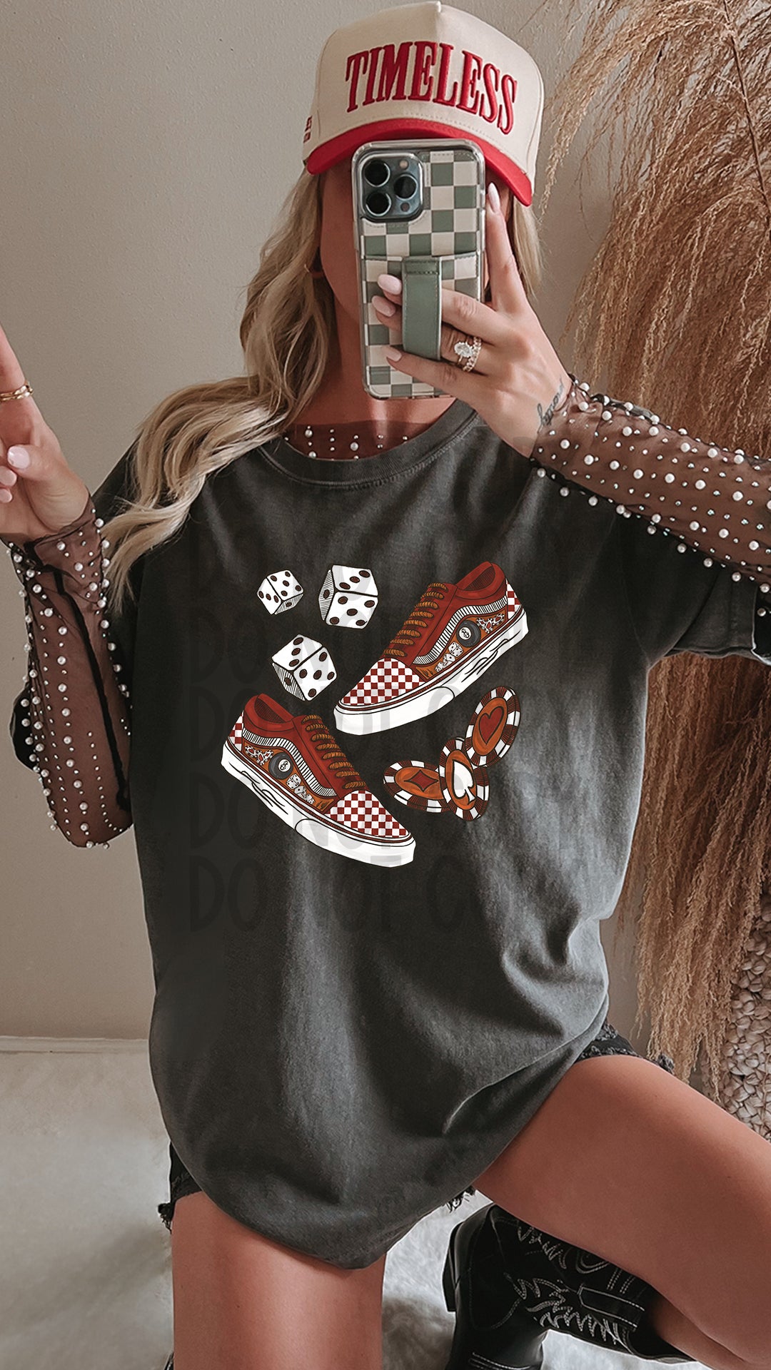 Dive Bar Checkered Life Yallternative DTF Transfer 11in-SKU14