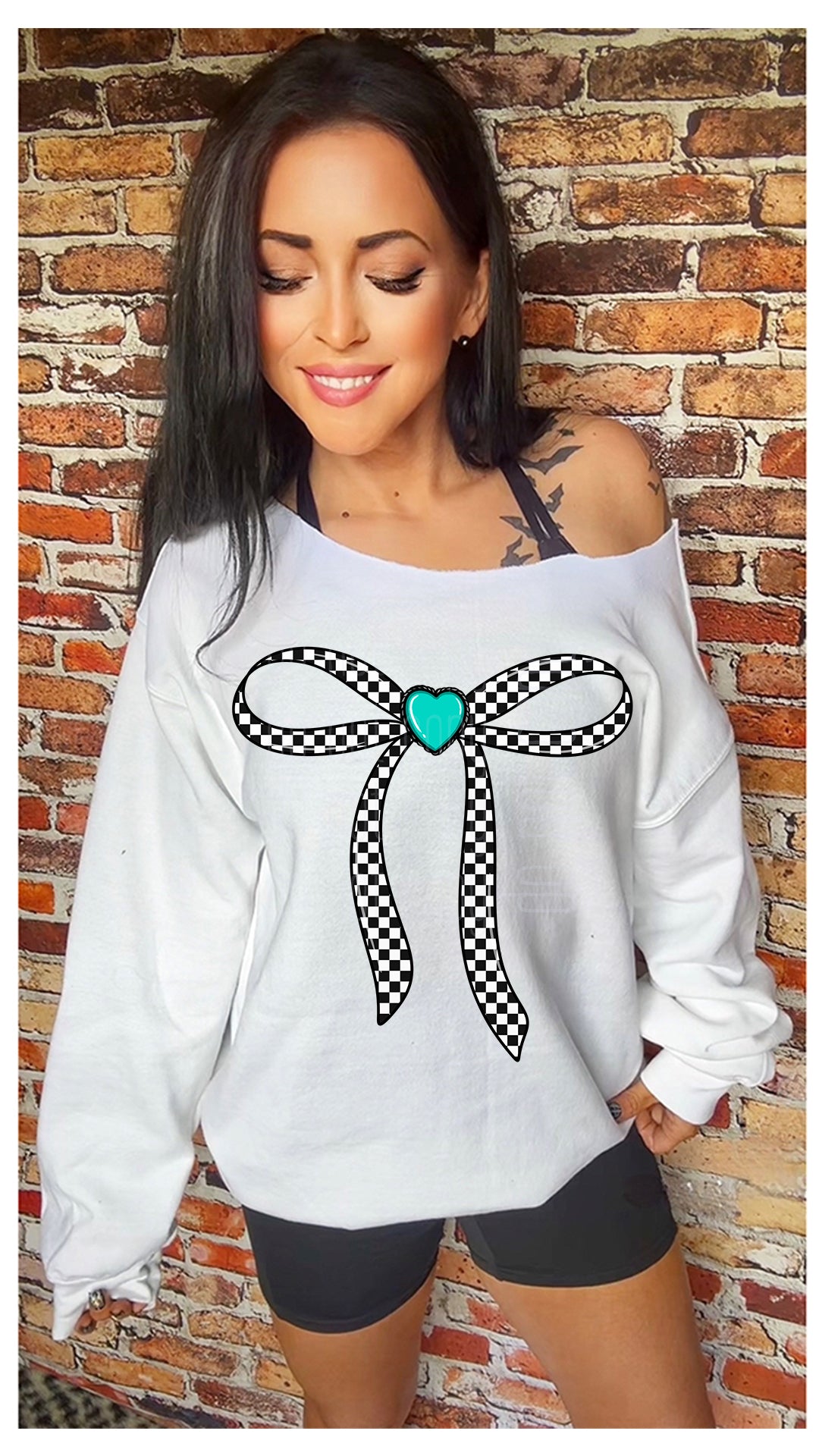 Petty Coquette Bow Adult 11in DTF Transfer SKU158