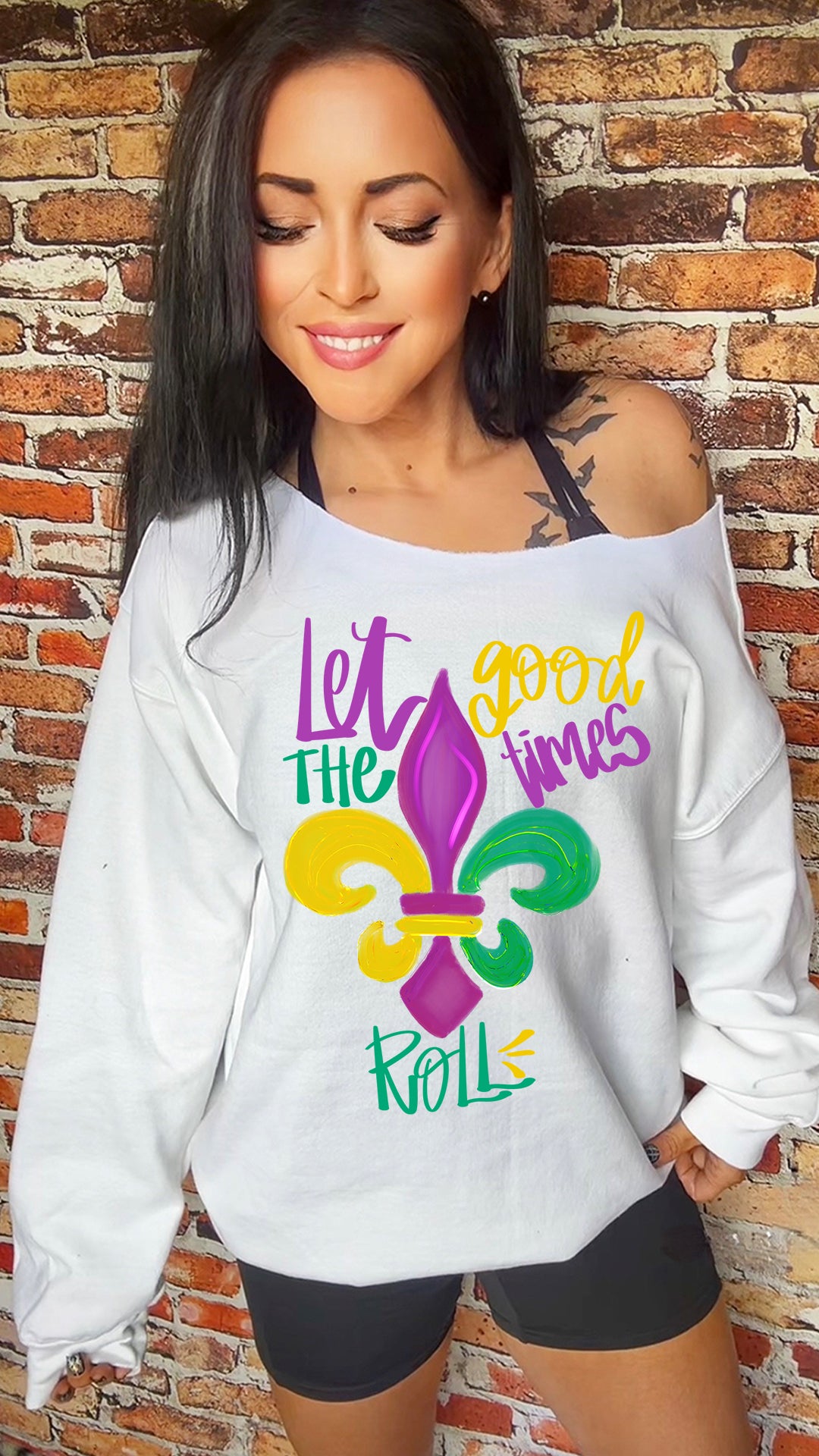 Mardi Gras Good Times 11in DTF Transfer SKU88