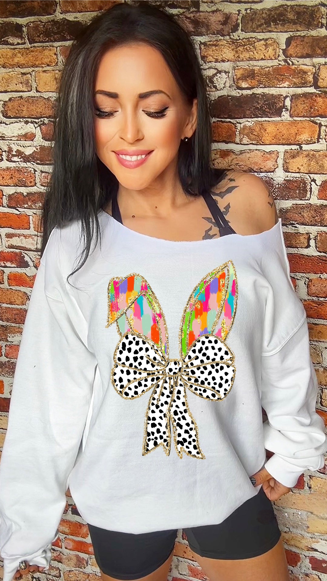 Bunny Ears Adult 11in DTF Transfer SKU152