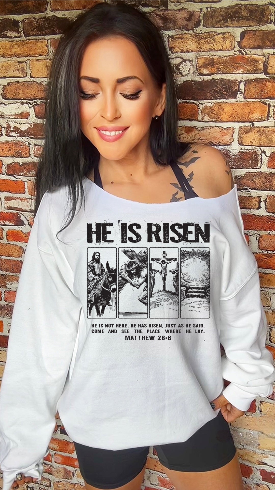 He Is Risen 11in DTF Transfer SKU106