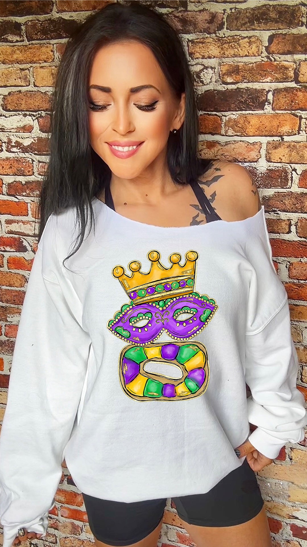 Mardi Gras Cake Adult 11in DTF Transfer SKU134