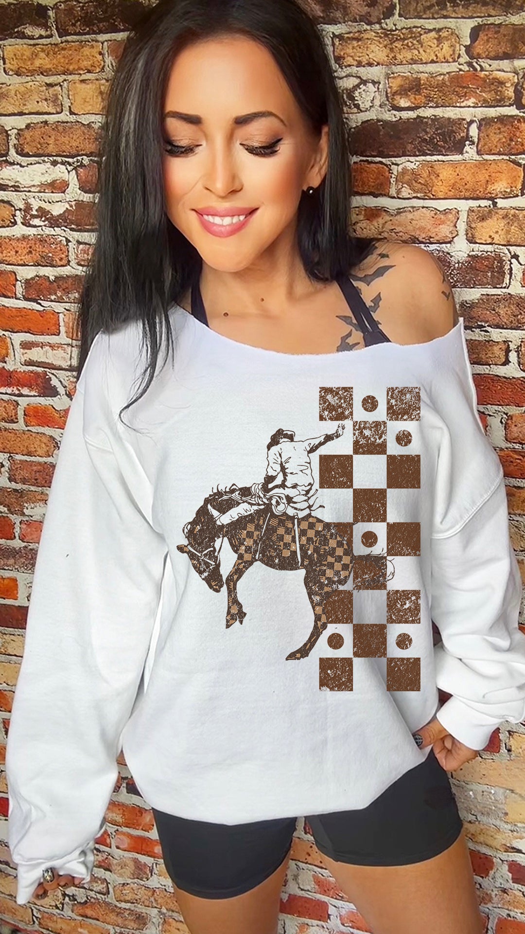 Western Rodeo Bucking Ranch 11in DTF Transfer SKU62