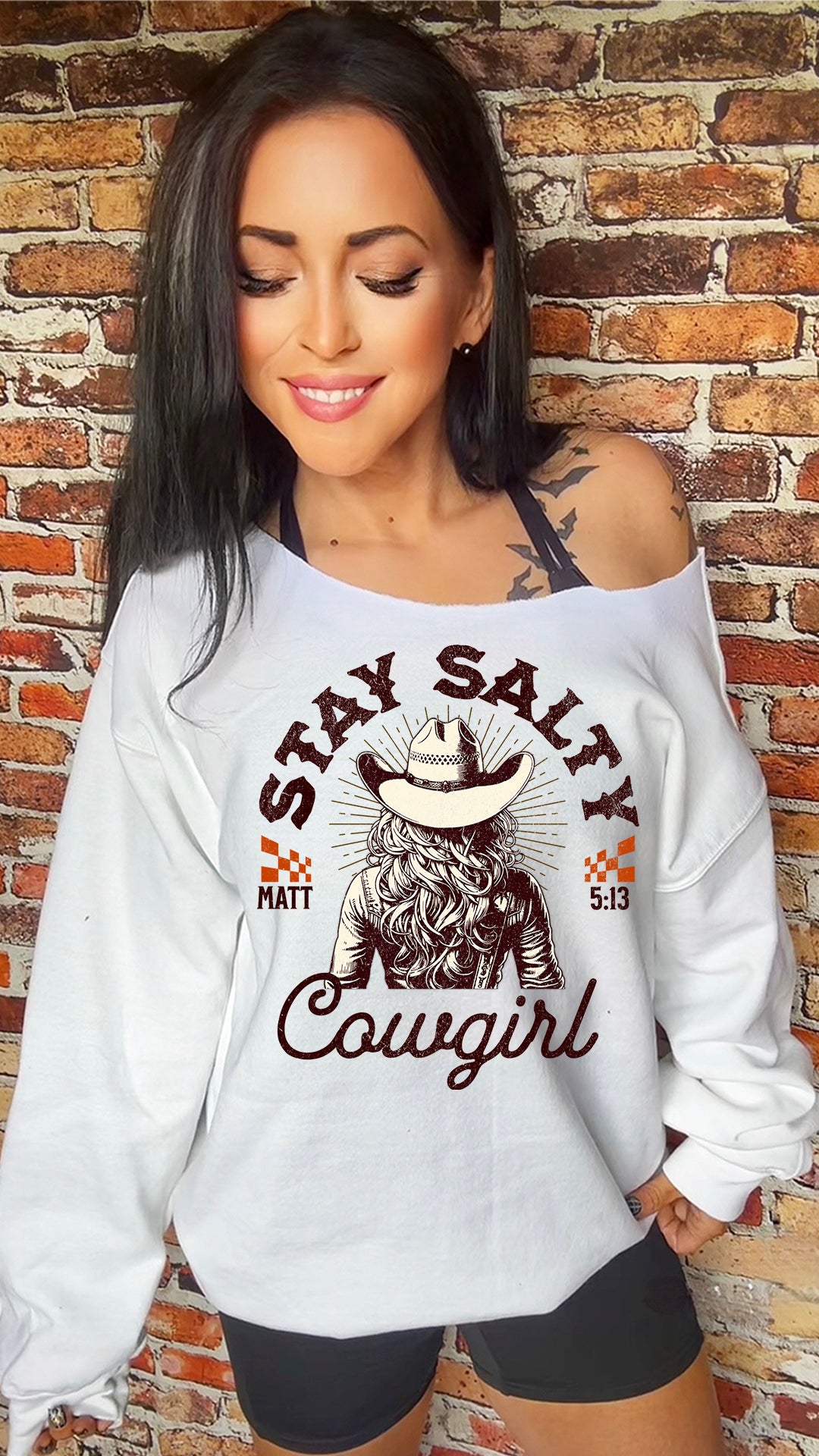 Stay Salty Cowgirl 11in DTF Transfer SKU119