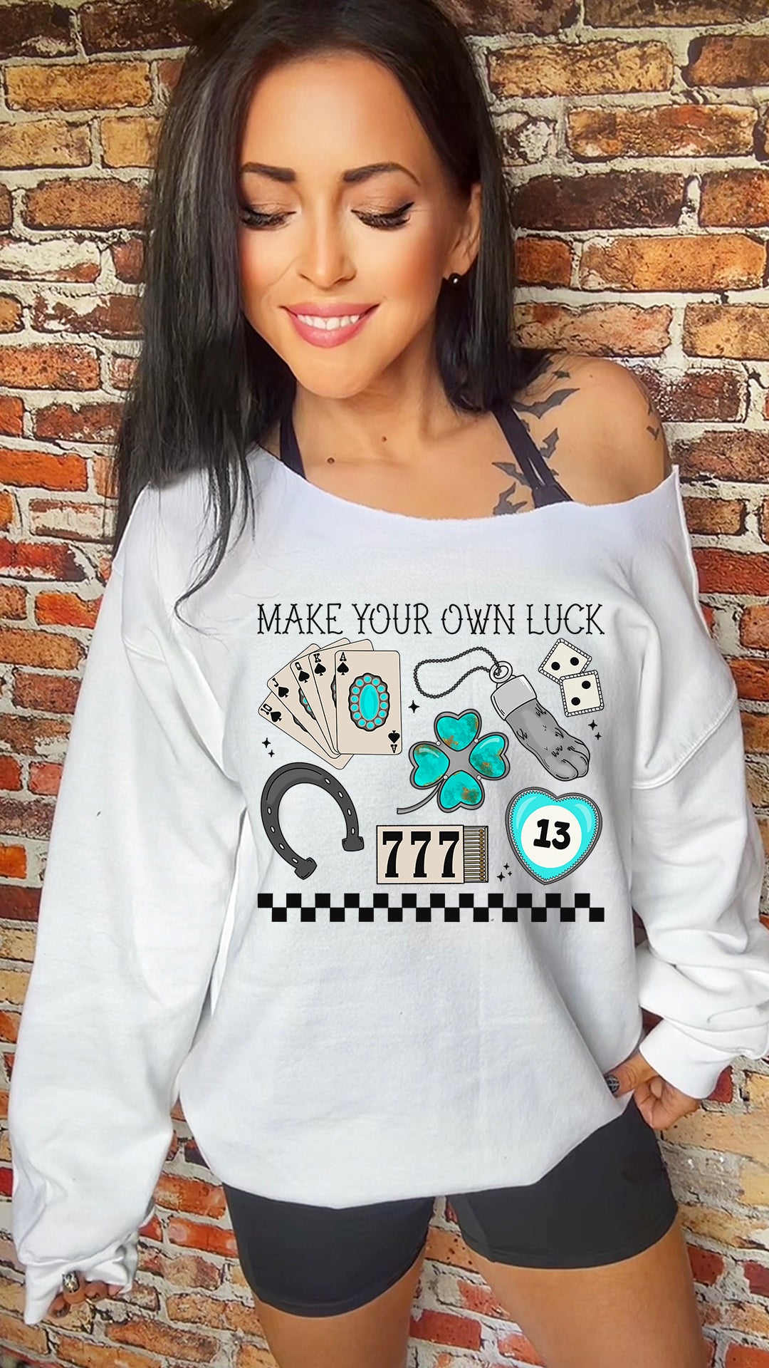 Make Your Own Luck Adult 11in DTF Transfer SKU4