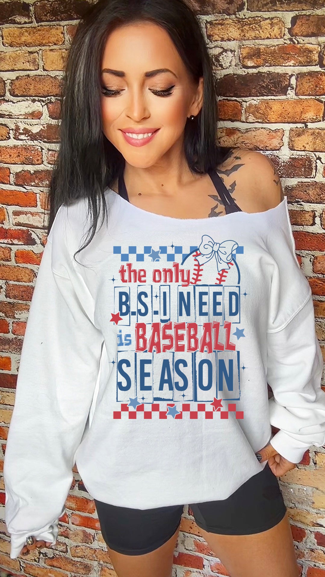 Only BS I Need Baseball Adult 11in DTF Transfer SKU73
