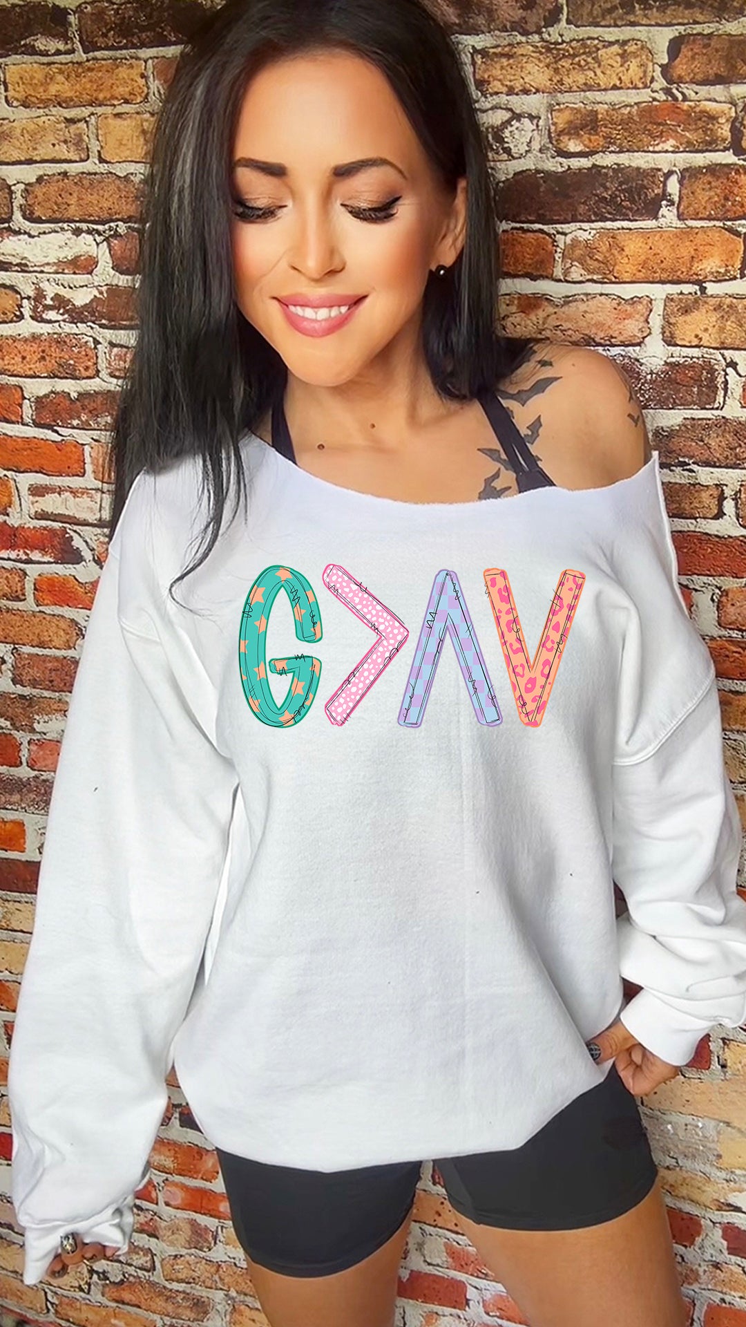 God Is Greater 11in DTF Transfer SKU40