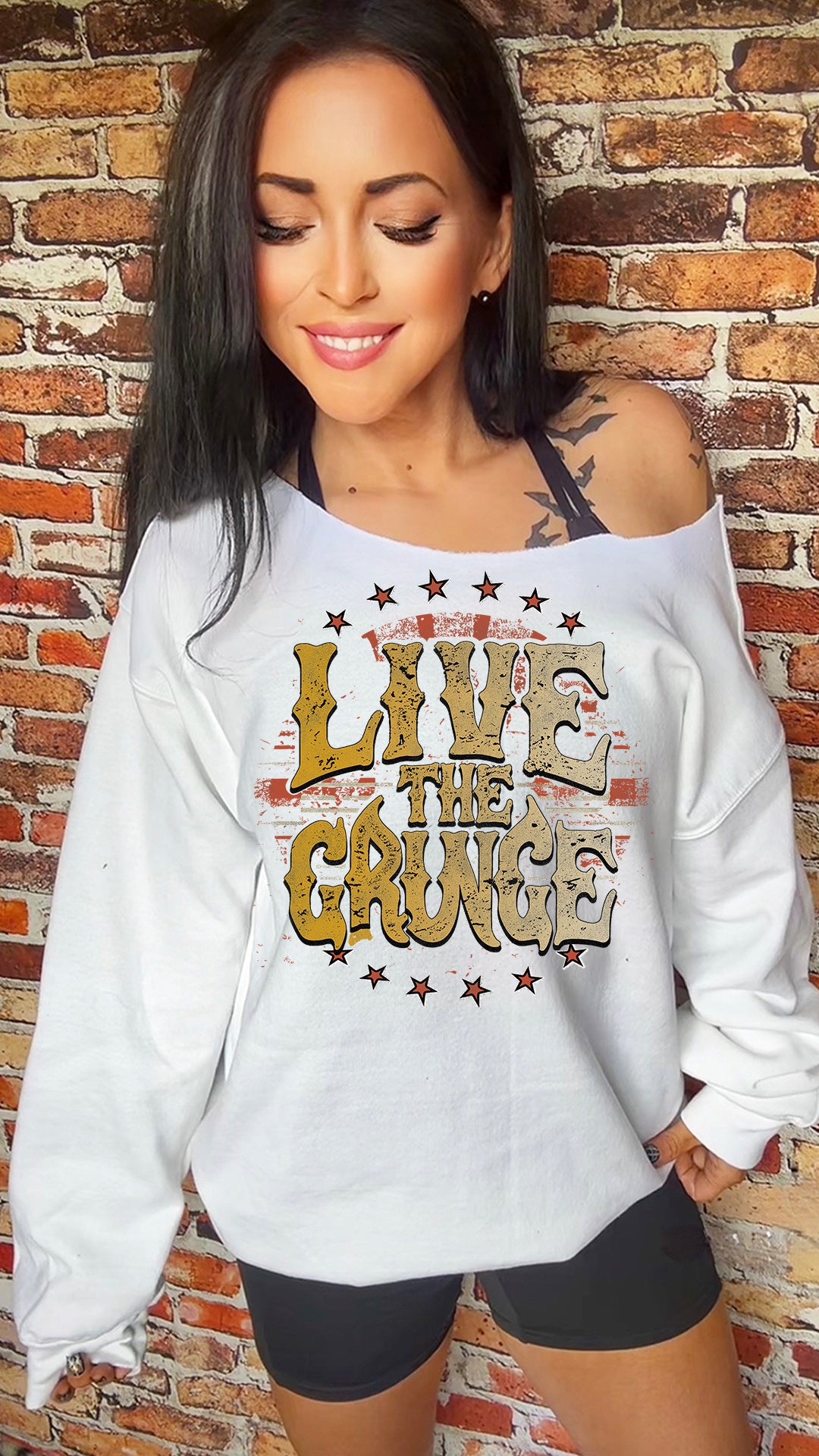 Rock Grunge 11in DTF Transfer SKU102