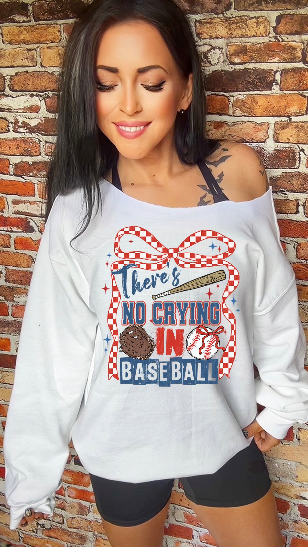 No Crying In Baseball 11in DTF Transfer SKU85