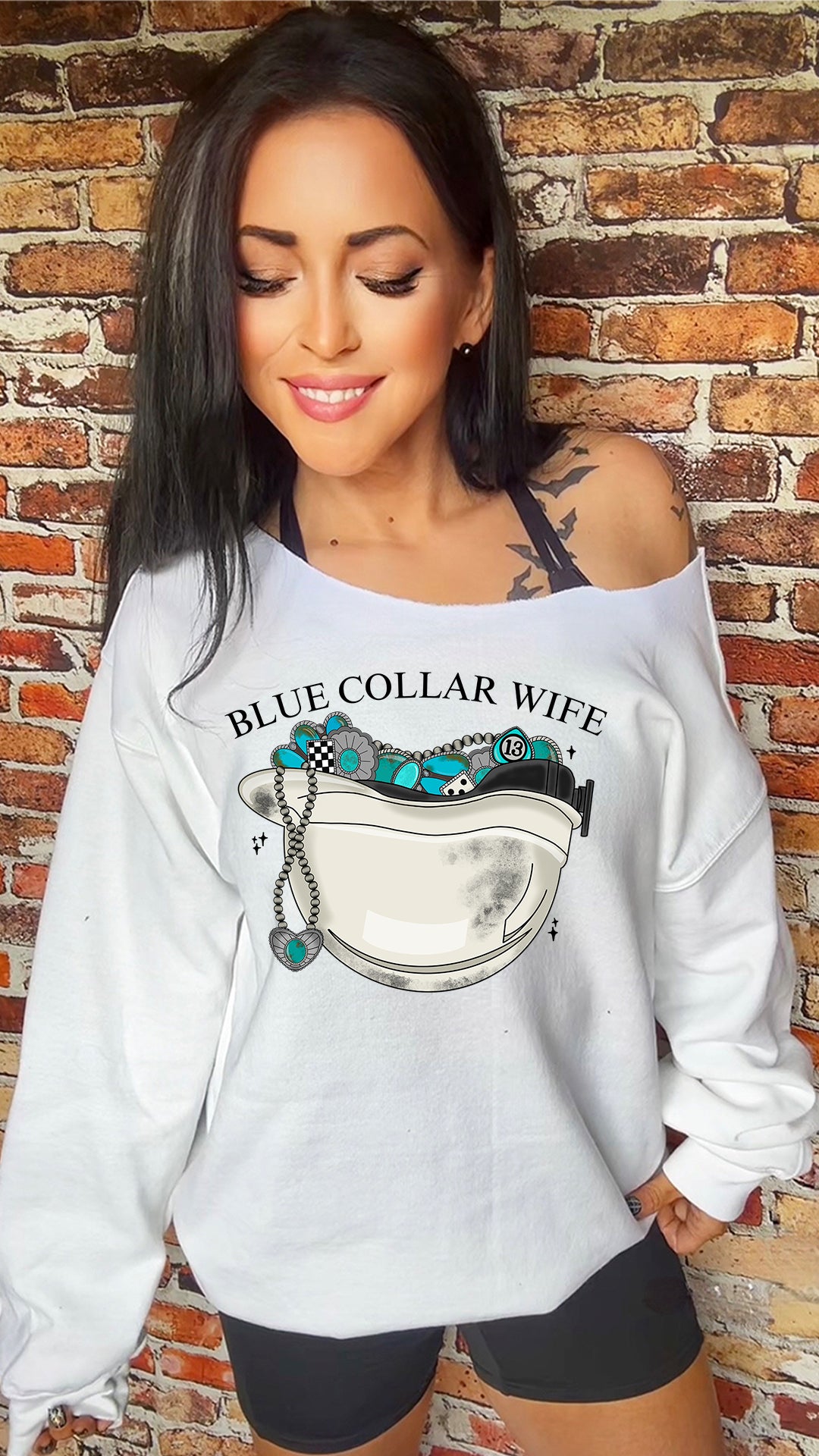 Blue Collar Adult 11in DTF Transfer SKU145