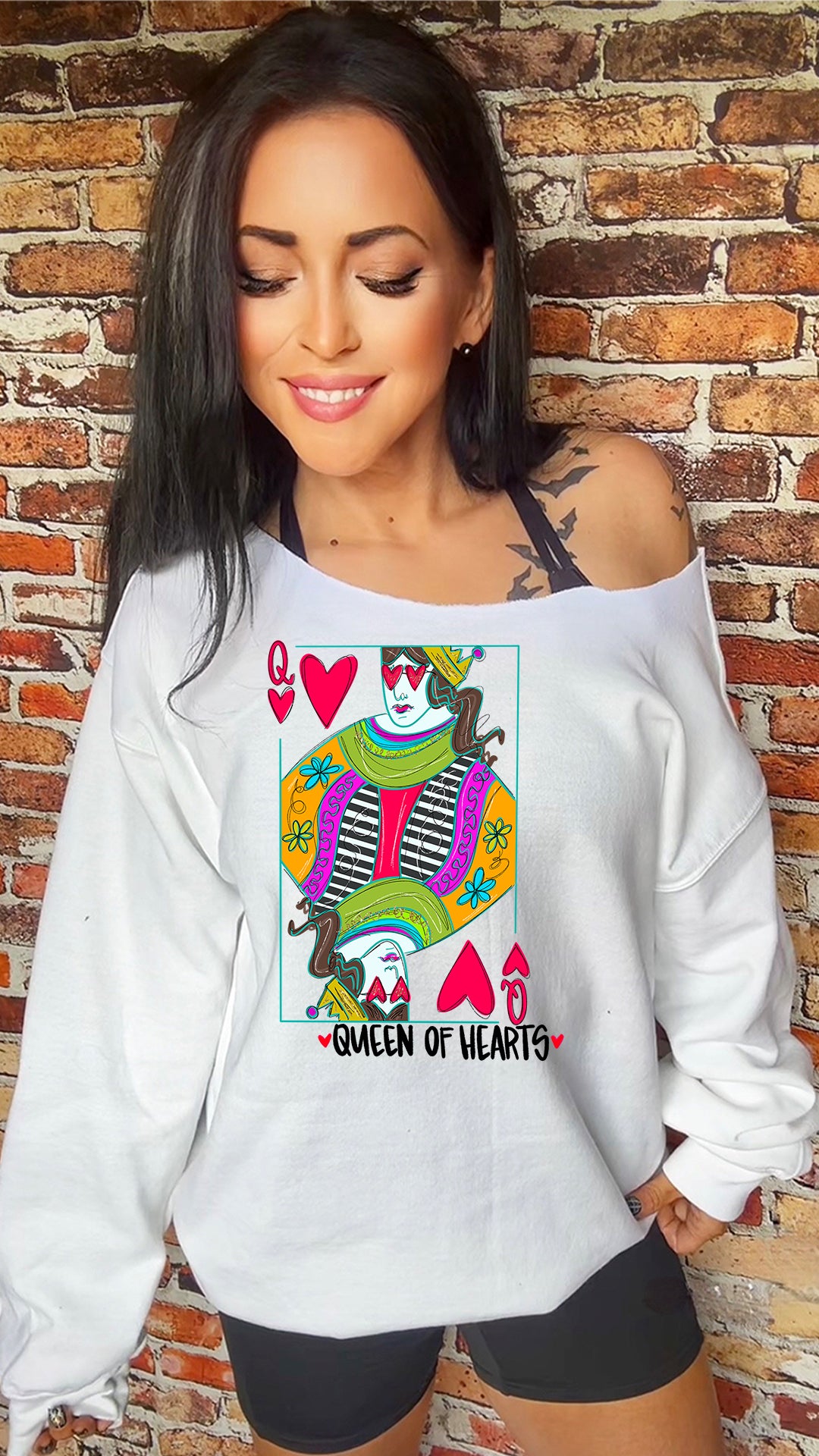 Queen Of Hearts Adult 11in DTF Transfer SKU129