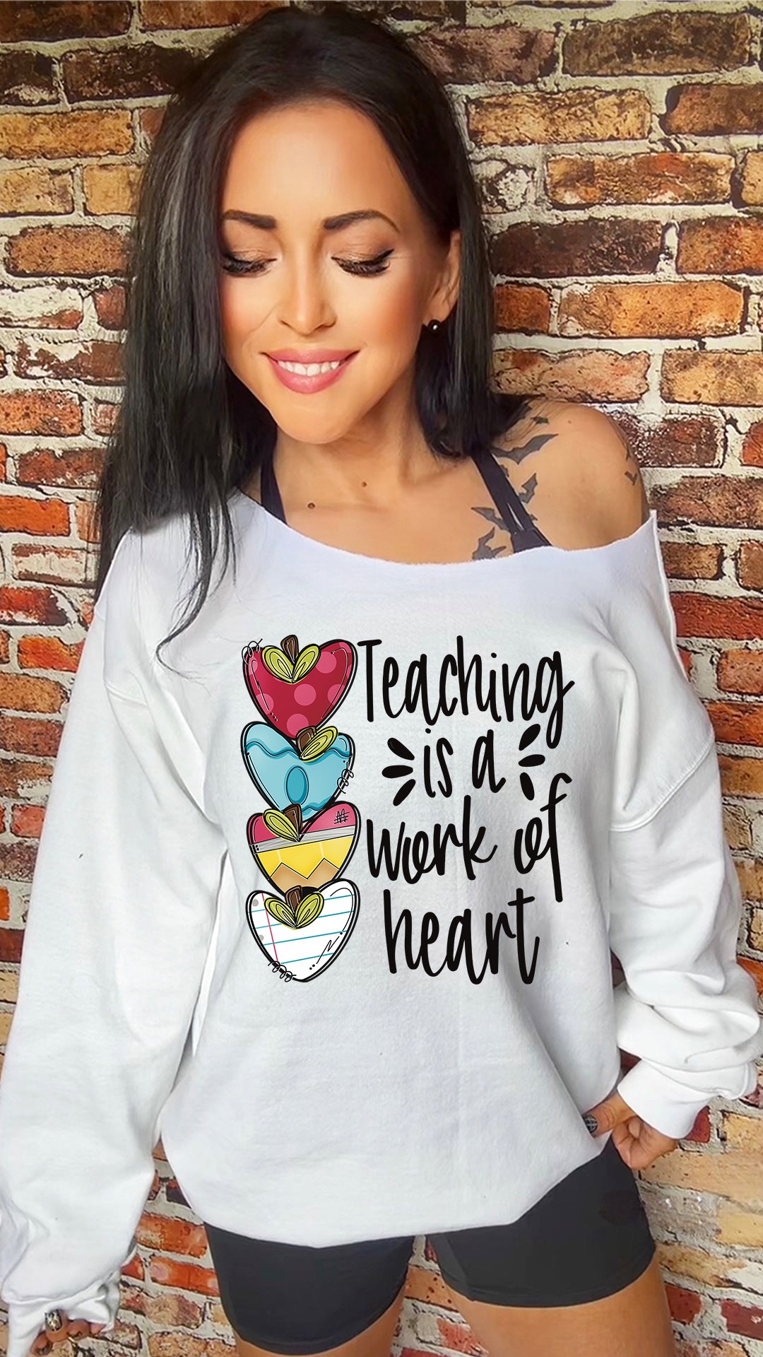 Teaching Is A Work Of Heart Adult 11in DTF Transfer SKU131