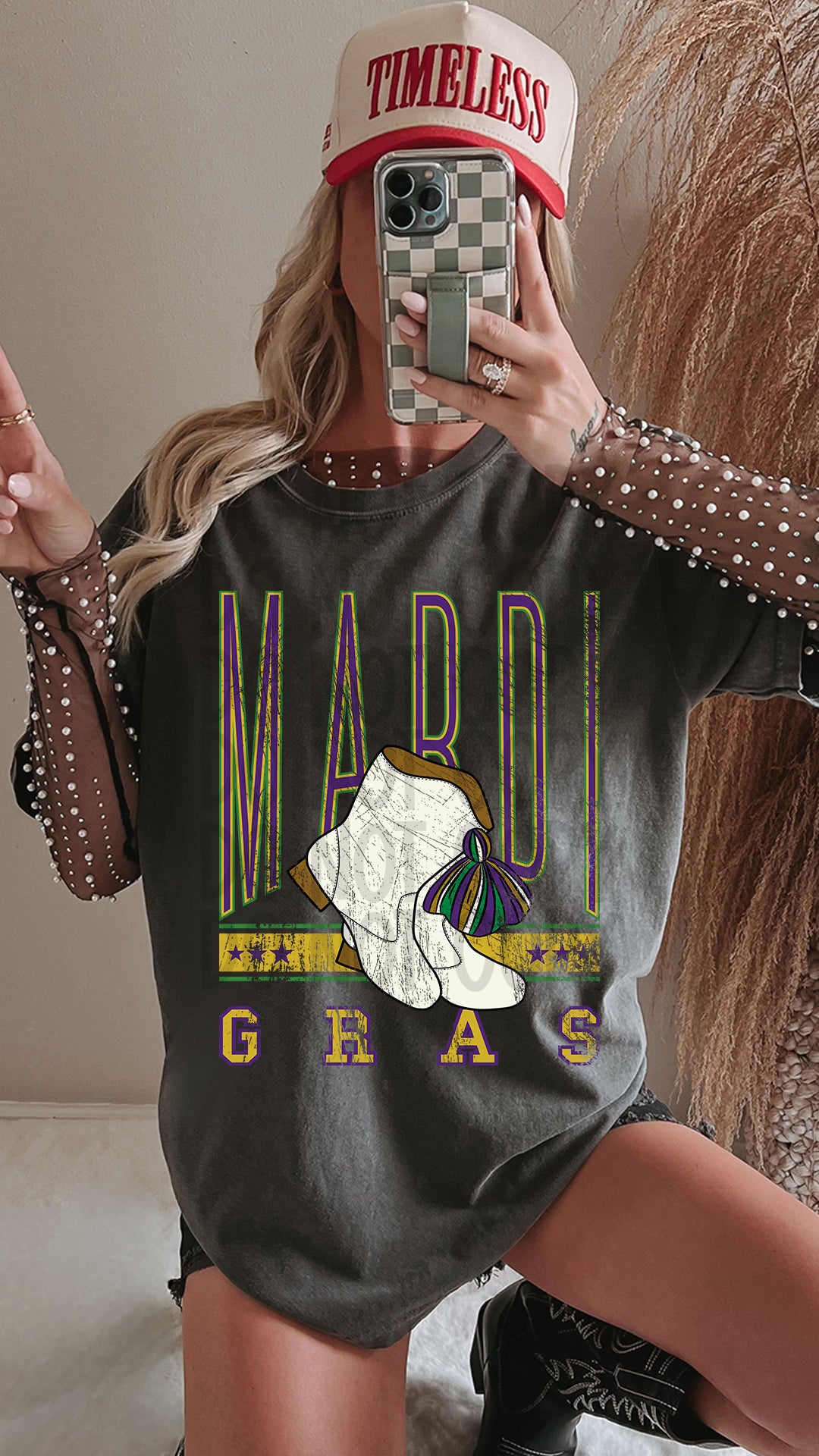 Mardi Gras Holiday DTF Transfer 11in-SKU91