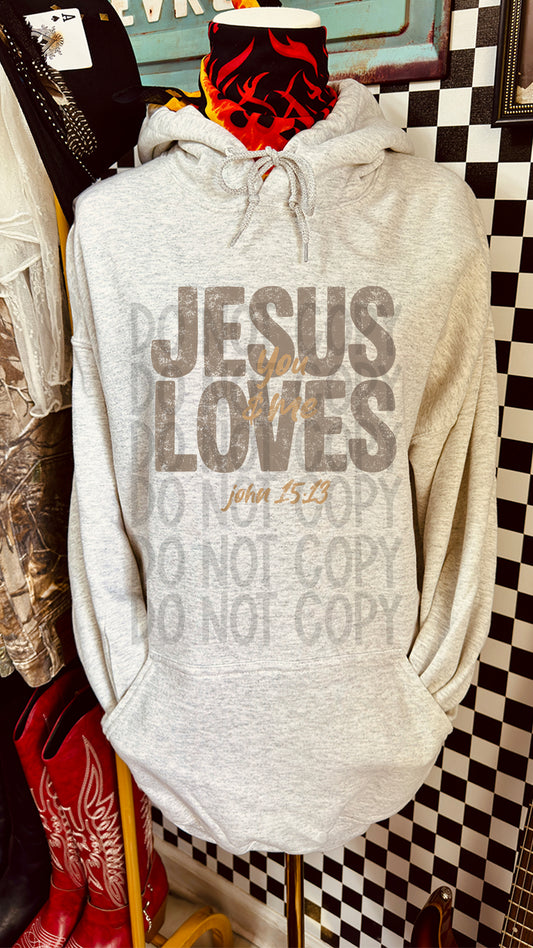 Jesus Loves Faith DTF Transfer 11in-SKU102