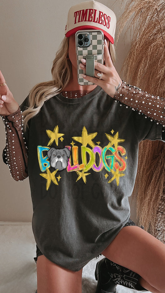 Bulldogs Sports DTF Transfer 11in-SKU37