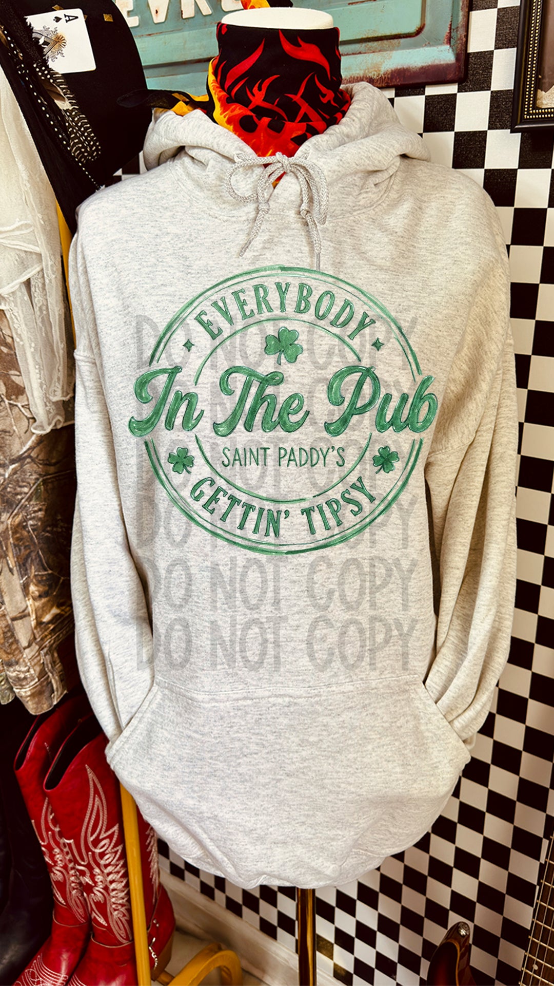 In The Pub Holiday DTF Transfer 11in-SKU92
