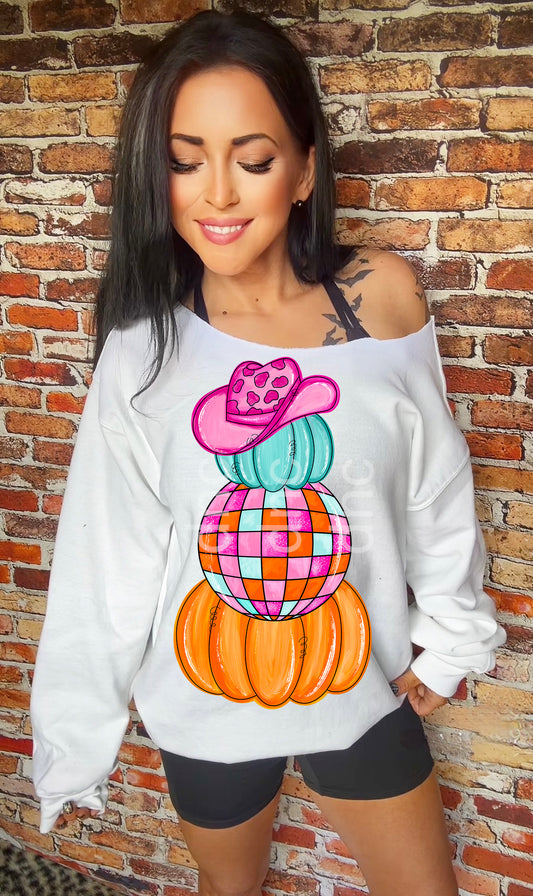 Pumpkin Disco Trio DTF Transfer SKU0029