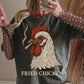 Fried Chicken Western DTF Transfer 11in-SKU77
