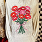 Valentine Lips Flowers Holiday DTF Transfer 11in-SKU83
