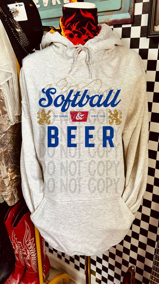 Softball Sports DTF Transfer 11in-SKU45