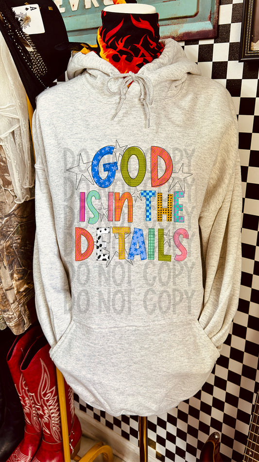 God is in the Details Faith DTF Transfer 11in-SKU99