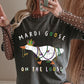 Mardi Gras Goose Holiday DTF Transfer 11in-SKU49