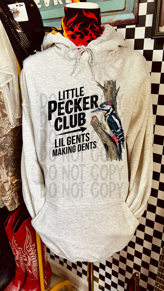 Little Pecker Club Humor DTF Transfer 11in-SKU103