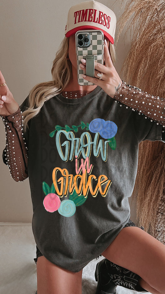 Grow In Grace Faith DTF Transfer 11in-SKU89