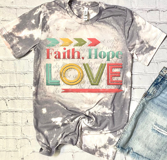 Faith Hope Love DTF Transfers SKU5549