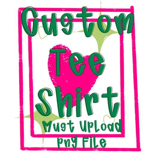 Custom Surprise Tee Shirt~ SIZE LARGE You Pick The Image-We Pick The Color Of Shirt