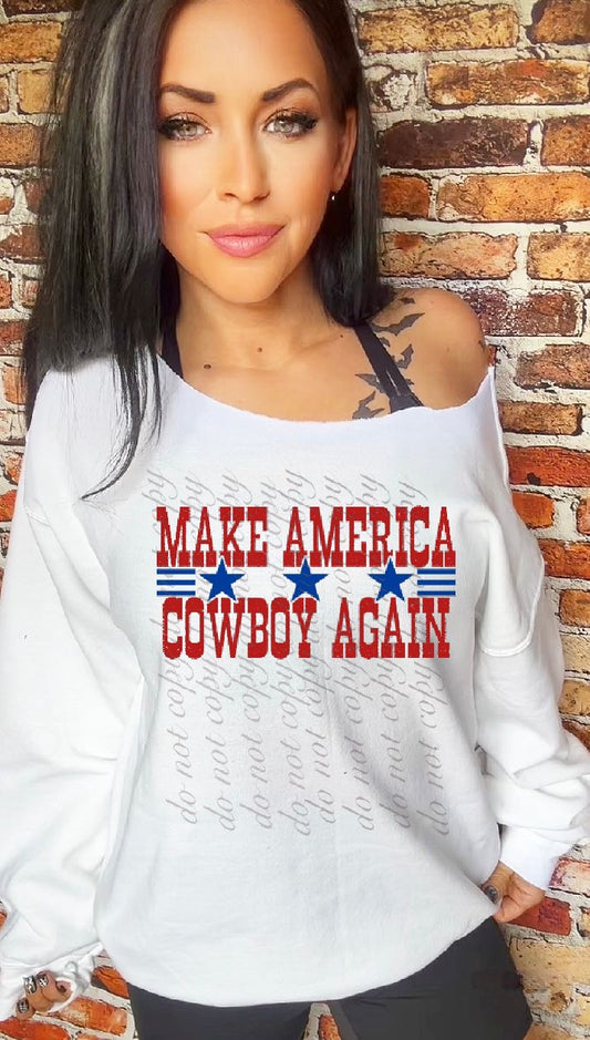Make America Cowboy DTF Transfers SKU9000