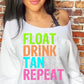 Float Drink Tan DTF Transfers SKU9006