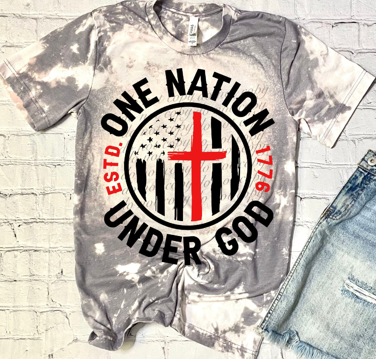 One Nation Under God Faith DTF Transfers SKU5163