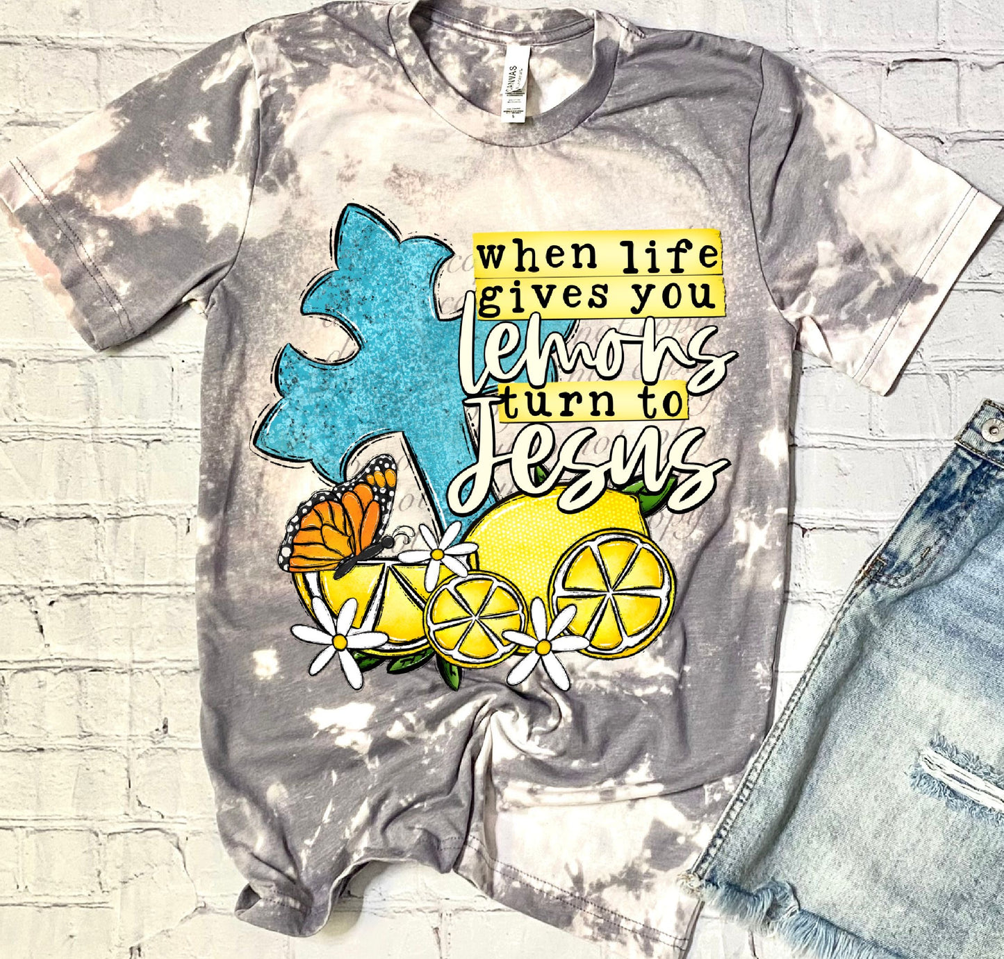 Life Gives You Lemons Faith Humor DTF Transfers SKU5078