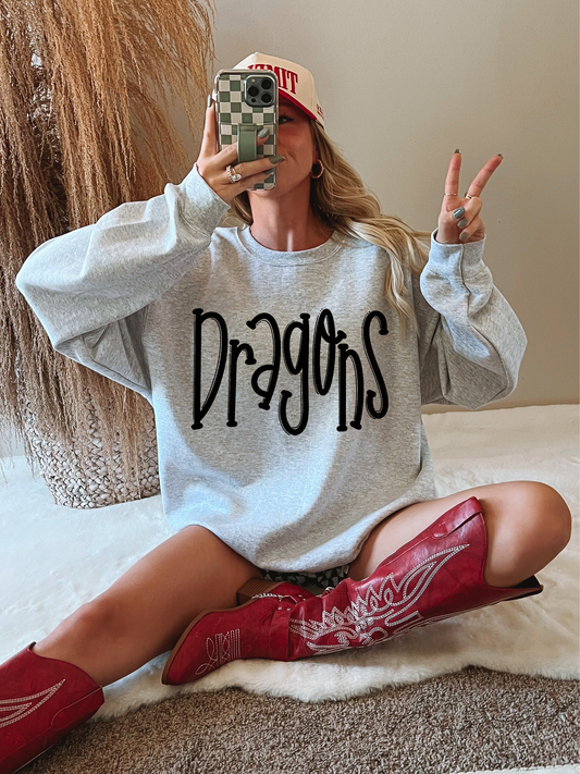 Dragons Spangle Transfer and Matching DTF Transfer