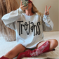 Trojans Spangle Transfer and Matching DTF Transfer