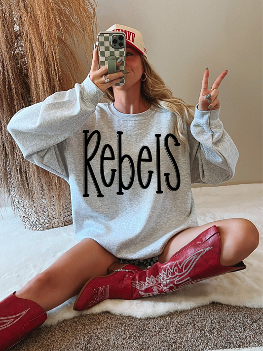 Rebels Spangle Transfer and Matching DTF Transfer