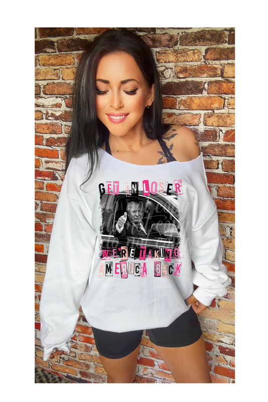 Trump Girl Get In Loser DTF Transfer SKU9565