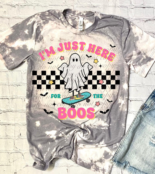 Just Here For The Boos Halloween Single DTF Transfer SKU3194