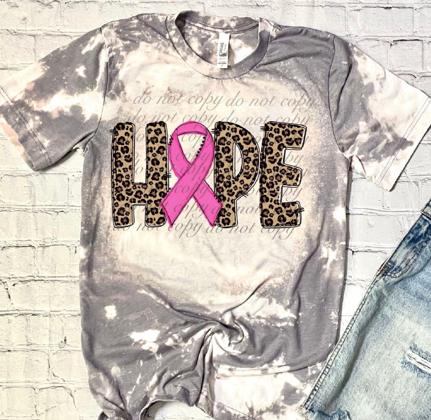 Hope Pink Cancer Fall Single DTF Transfer SKU2212