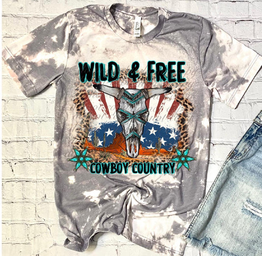 Wild & Free Country Single DTF Transfer SKU2420