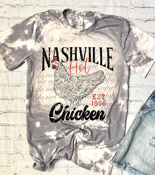Nashville Chicken Country Humor Single DTF Transfer SKU3012