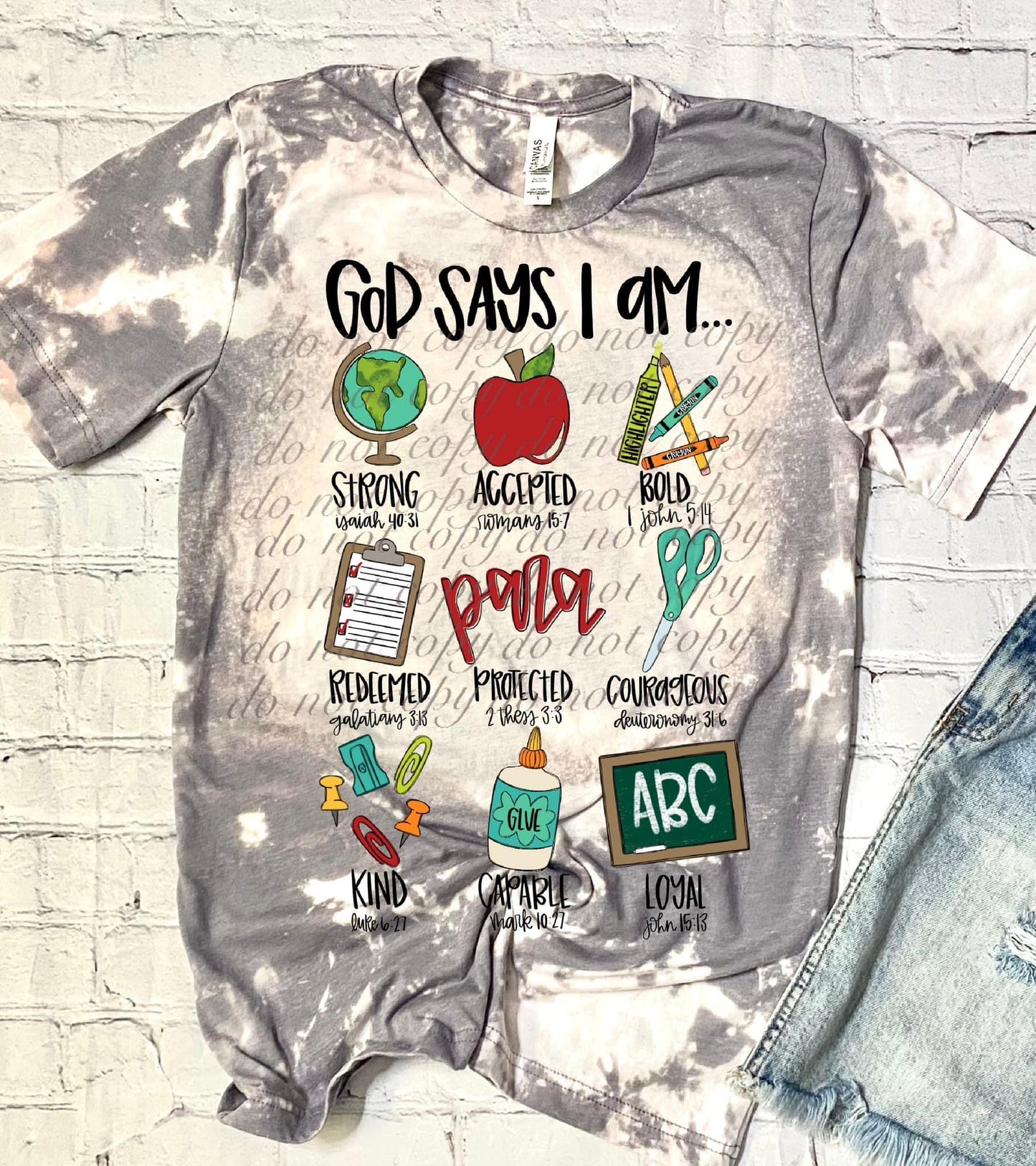 God Says I Am Para Occupation DTF Transfer SKU3211