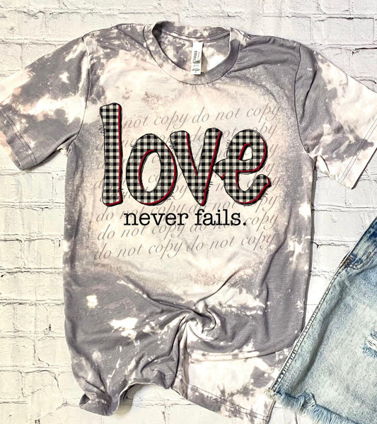 Love Never Fails Faith DTF Transfer SKU4021
